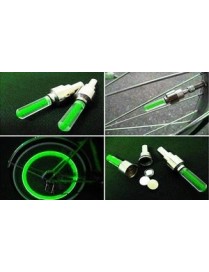 Καπάκι βαλβίδας ποδηλάτου AG304B, LED, 6.5cm, 2τμχ, πράσινο