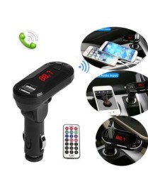 Car FM Transmitter T26 με LCD οθόνη, USB, SD, μαύρο