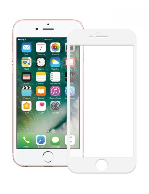 POWERTECH Tempered Glass 5D Full Glue για iPhone 6 Plus, White