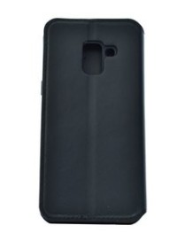 POWERTECH Θήκη Slim Leather για Samsung A5 2018, μαύρη