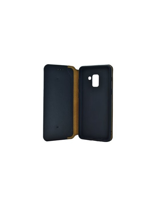POWERTECH Θήκη Slim Leather για Samsung A5 2018, μαύρη