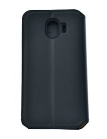 POWERTECH Θήκη Slim Leather για Samsung J4 2018, μαύρη