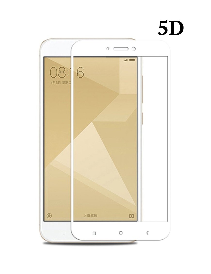 POWERTECH Tempered Glass 5D Full Glue, Xiaomi Redmi 5A Qualcomm, λευκό