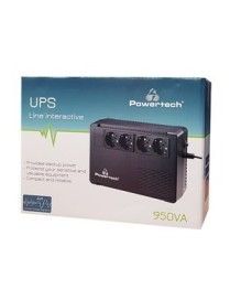 POWERTECH UPS Line Interactive PT-950C, 950VA/570W, 4x schuko