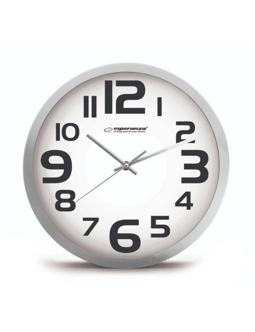 ESPERANZA Ρολόι τοίχου Zurich EHC013W, 25cm, λευκό