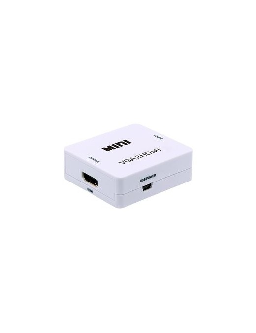 POWERTECH Video Converter VGA & 3.5mm Audio σε HDMI CAB-H107, Full HD