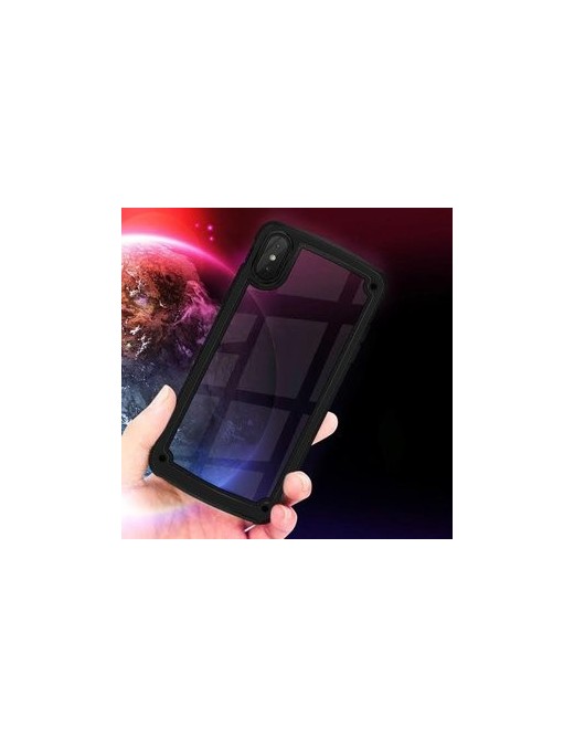 POWERTECH Θήκη Frame PC & TPU MOB-1331 για Samsung Galaxy A40, μαύρη