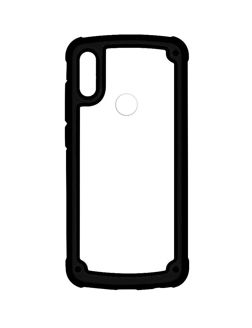 POWERTECH Θήκη Frame PC & TPU MOB-1331 για Samsung Galaxy A40, μαύρη