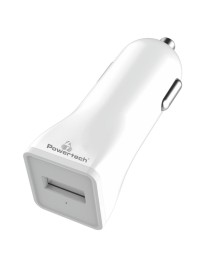 POWERTECH Φορτιστής Αυτοκινήτου PT-762, 1x USB, 1A, λευκός