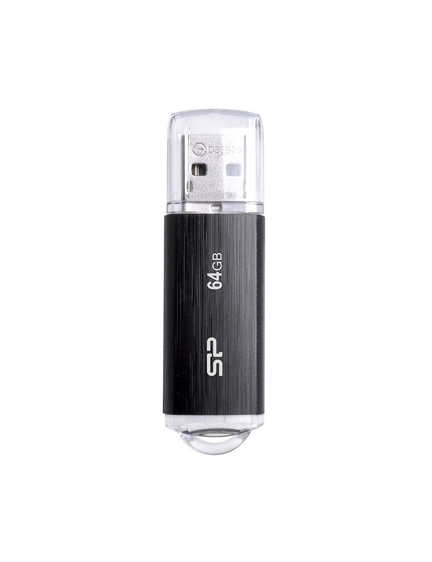 SILICON POWER USB Flash Drive Ultima U02, 64GB, USB 2.0, μαύρο