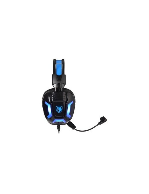 SADES Gaming Headset Element SA-702-BL, blue LED, 3.5mm, 40mm ακουστικά