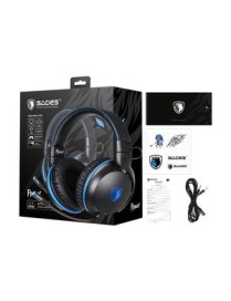 SADES Gaming Headset Fpower SA-717-BL, multiplatform, 3.5mm