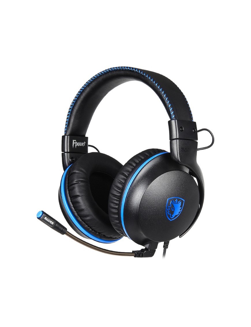 SADES Gaming Headset Fpower SA-717-BL, multiplatform, 3.5mm