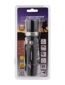 ESPERANZA Φακός Sirius EOT003, Cree Q5 LED, 5W, 250 lumens, μαύρος