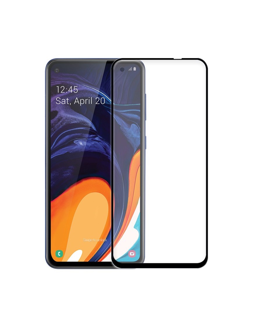 POWERTECH Tempered Glass 5D Full Glue, Samsung A60 2019, μαύρο