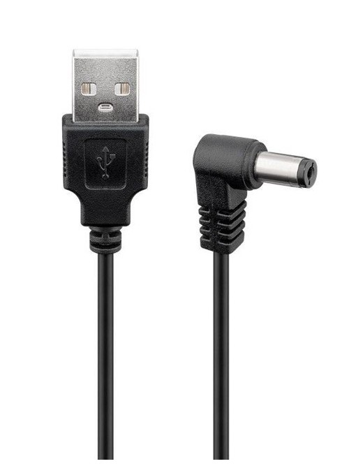 POWERTECH Καλώδιο USB 2.0(M) σε DC 5.5x2.1mm (F) CAB-U120, copper, 1.5m