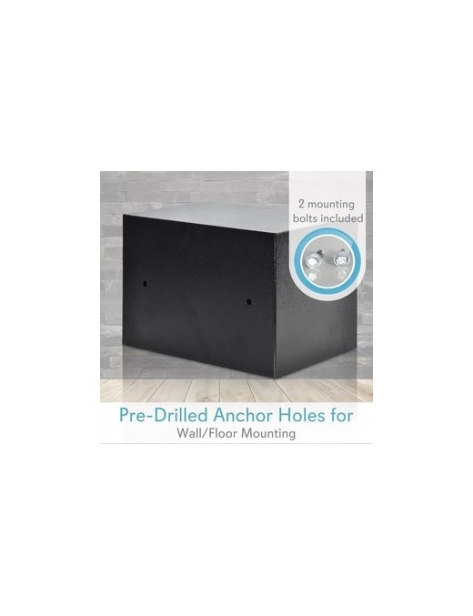 POWERTECH Χρηματοκιβώτιο ασφαλείας SB-20EDA, 3-8 ψηφίων, 20x31x20cm