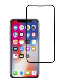 POWERTECH Tempered Glass 5D, Full Glue, iPhone 11 Pro Max, μαύρο