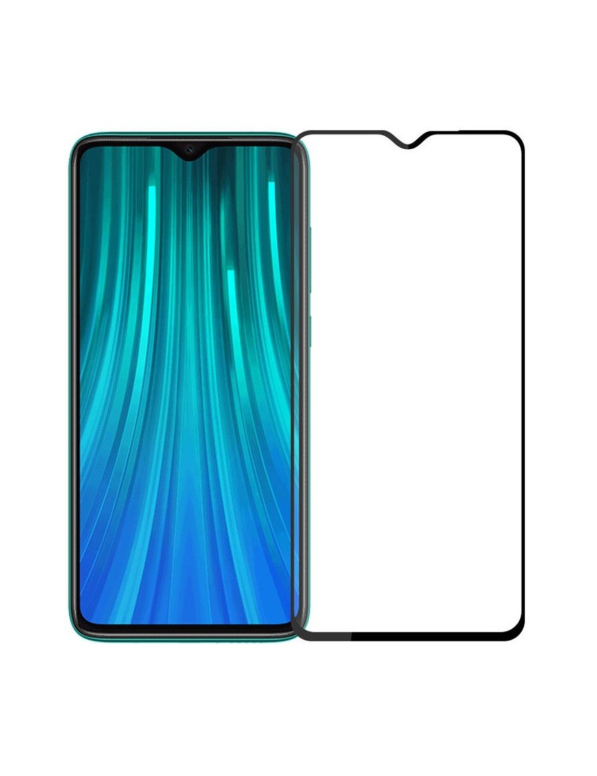 POWERTECH Tempered Glass 5D, Full Glue, Xiaomi Redmi Note 8 Pro, μαύρο