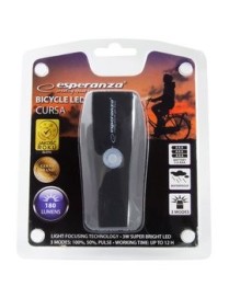 ESPERANZA Εμπρόσθιος φωτισμός ποδηλάτου Cursa EOT018, 180lm, μαύρο