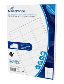 MEDIARANGE Ετικέτες πολλαπλών χρήσεων MRINK150, 63.5x33.9mm, 1200τμχ