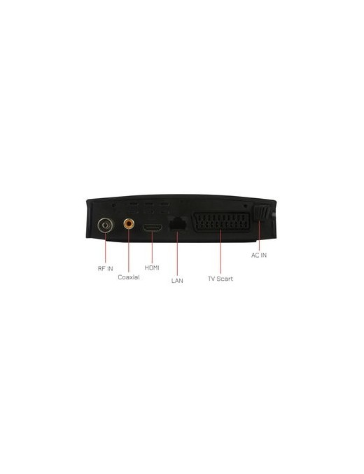POWERTECH ψηφιακός δέκτης PT-779, MPEG4, DVB-T2, H.265, RJ45