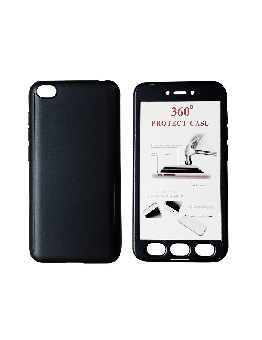 POWERTECH Θήκη Body 360° με Tempered Glass για Xiaomi Redmi Go, μαύρη