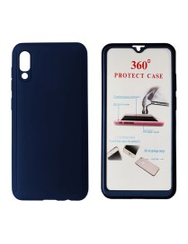 POWERTECH Θήκη Body 360° με Tempered Glass για Samsung A70, μπλε