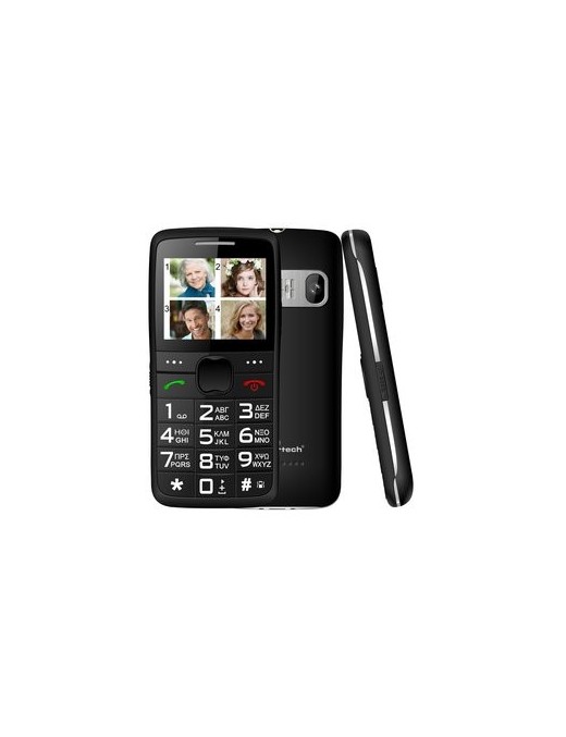 POWERTECH Κινητό Τηλέφωνο Sentry Eco PTM-18, SOS Call, με φακό, μαύρο