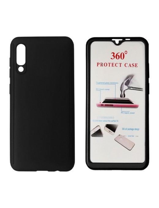 POWERTECH Θήκη Body 360° με Tempered Glass για Xiaomi Mi 9, μαύρη