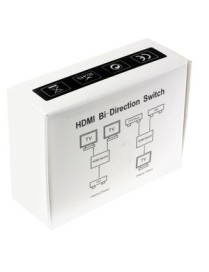 POWERTECH HDMI Bi-Direction switch 2 σε 1, 4K x 2K & 3D, μαύρο