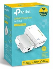 TP-LINK Wi-Fi AV600 Powerline Extender Kit TL-WPA4220, 300Mbps, Ver. 4.0