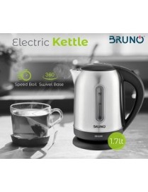 BRUNO Ηλεκτρικός βραστήρας BRN-0029, 2200W, 1.7lt, βάση 360°