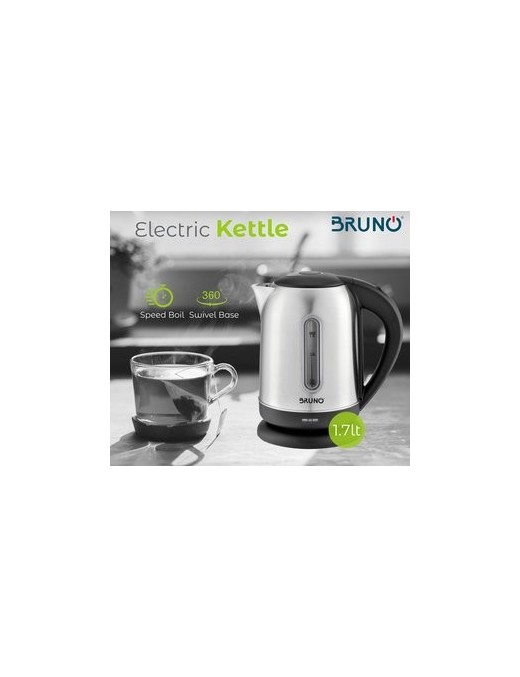 BRUNO Ηλεκτρικός βραστήρας BRN-0029, 2200W, 1.7lt, βάση 360°