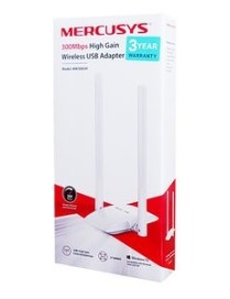 MERCUSYS Wireless USB Adapter MW300UH, 300Mbps, 2x2 MIMO, Ver. 1