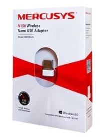 MERCUSYS Wireless Nano USB Adapter MW150US, 150Mbps, Ver. 2