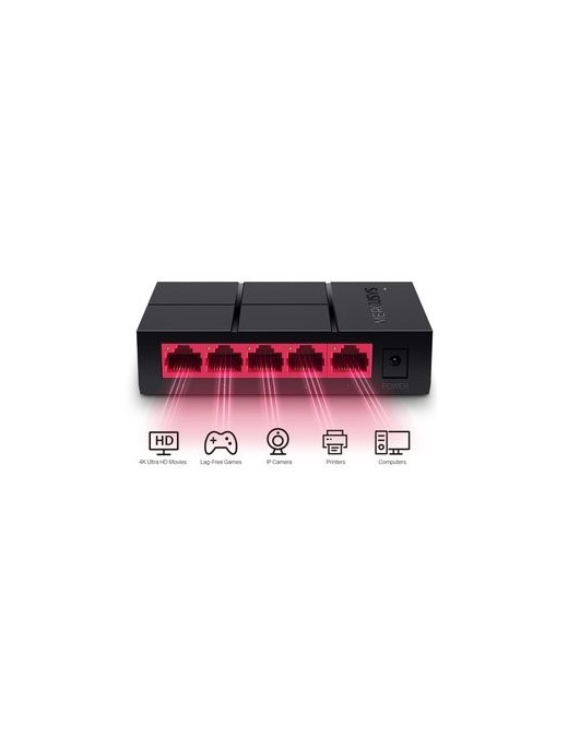 MERCUSYS Desktop Switch MS105G, 5x 10/100/1000 Mbps, Ver. 1