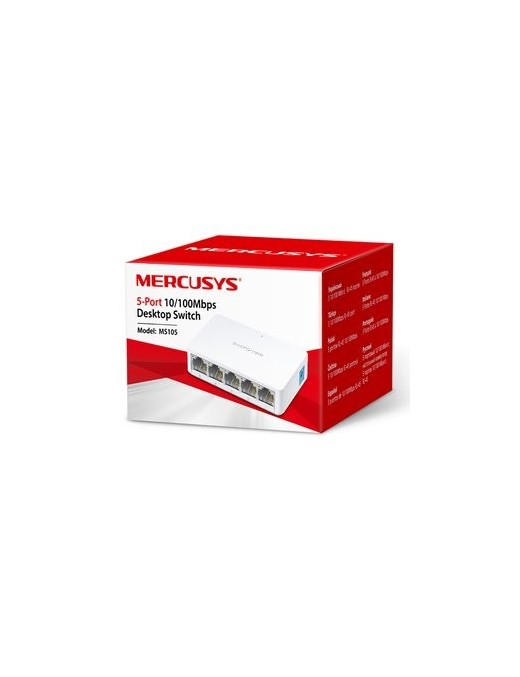 MERCUSYS Desktop Switch MS105, 5x 10/100 Mbps, Ver. 2
