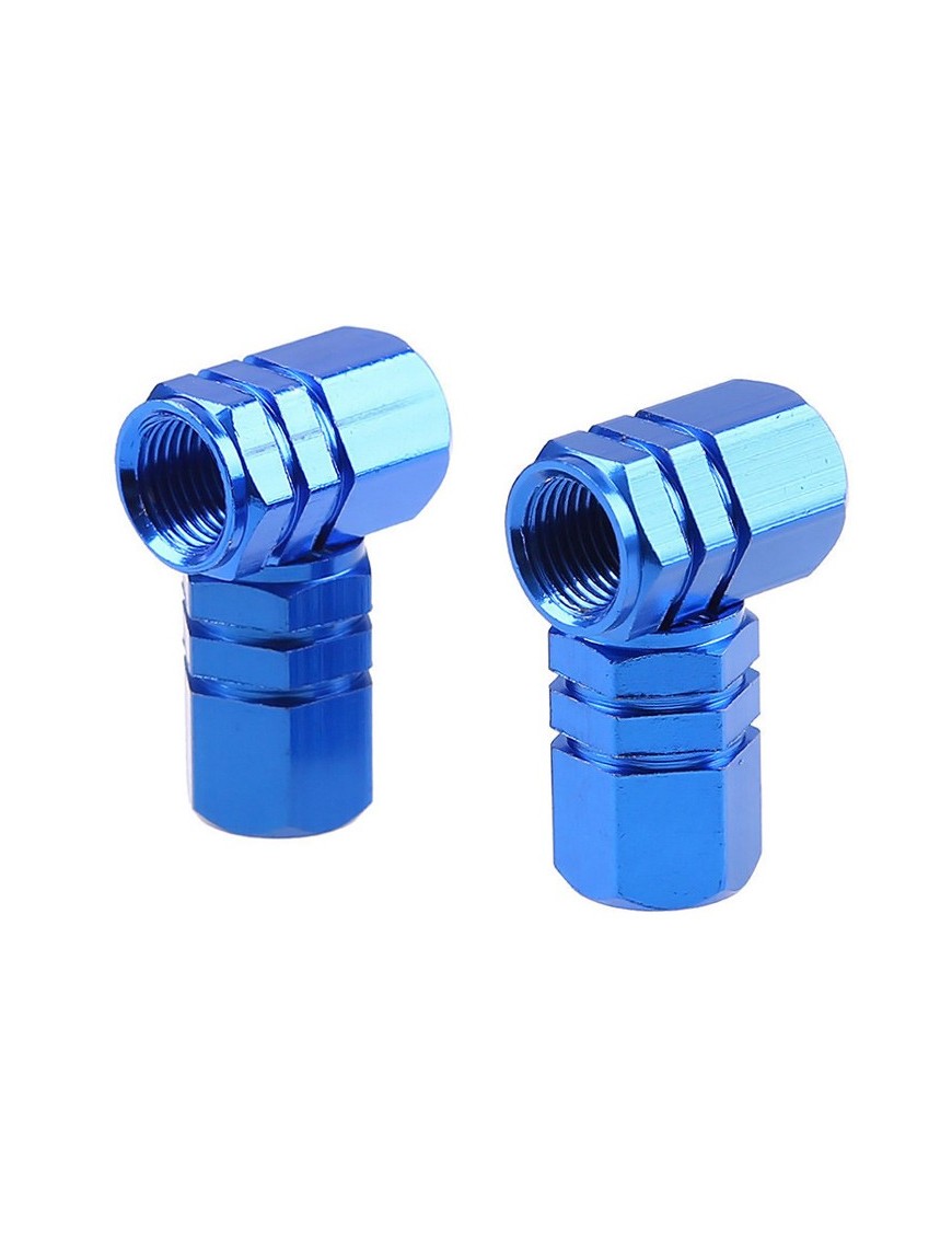 AMIO Καπάκι βαλβίδας τροχού 02239, αλουμινίου, μπλε, 4τμχ