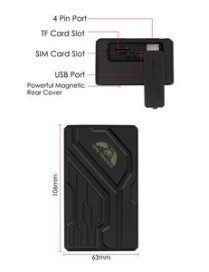 COBAN GPS Tracker Οχημάτων TK108B, GPS & GSM/GPRS, IP67, 10000mAh