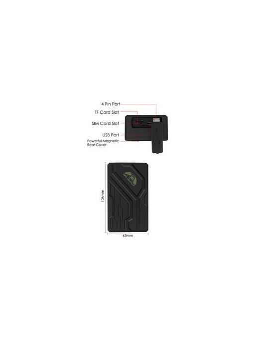 COBAN GPS Tracker Οχημάτων TK108B, GPS & GSM/GPRS, IP67, 10000mAh