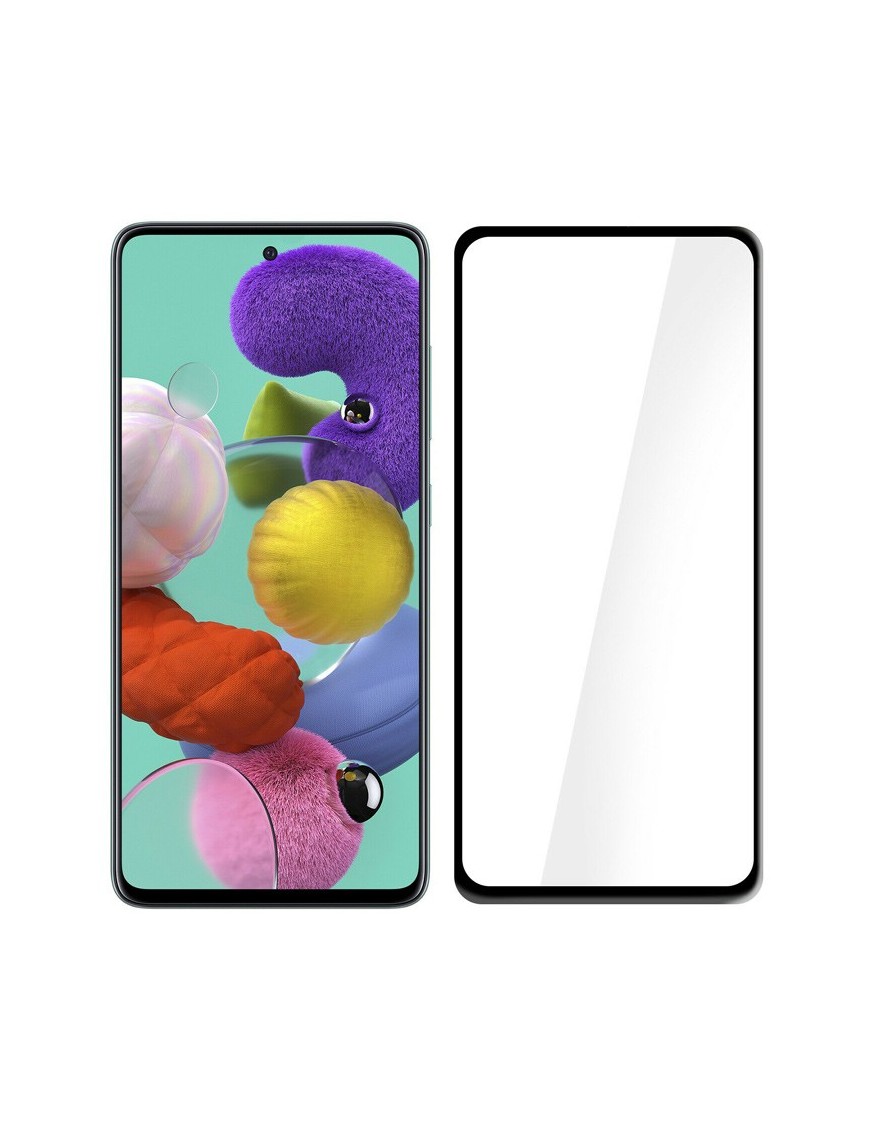 POWERTECH Tempered Glass 5D, Full Glue, Samsung Galaxy A51, μαύρο