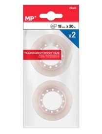 MP κολλητική ταινία PA500, διάφανη, 18mm, 30m, 2τμχ
