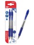 MP στυλό διαρκείας gel PE224, 0.7mm, μπλε, 2τμχ