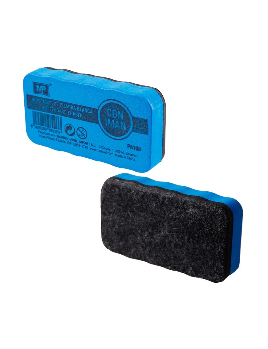 MP μαγνητικός σπόγγος ασπροπίνακα PA168, 10x5cm, χρωματιστός