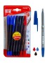 MP στυλό διαρκείας PE144O, 1mm, μπλε, μαύρο & κόκκινο, 21τμχ