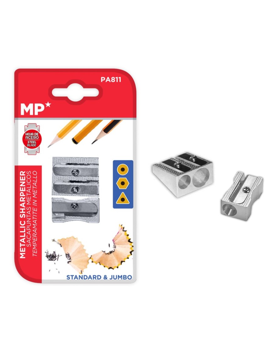 MP σετ μεταλλικές ξύστρες PA811, 25mm, ασημί