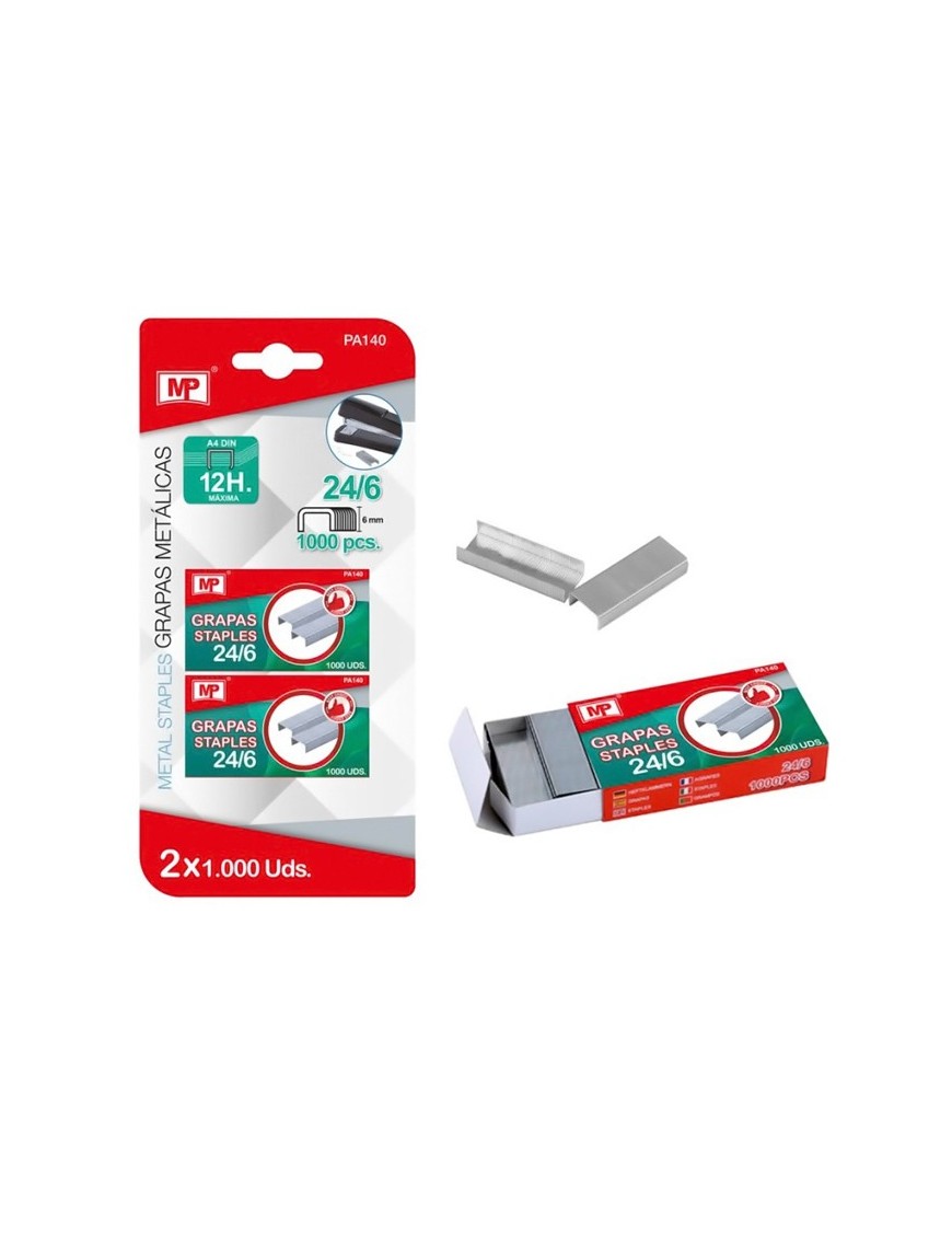MP ανταλλακτικά συρραπτικού 24/6 PA140, 2x 1000τμχ