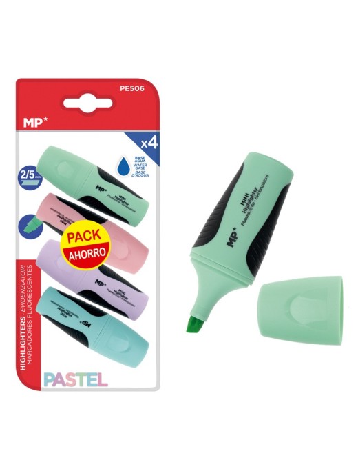 MP μαρκαδόρος υπογράμμισης PE506, πάχος μύτης 2-5mm, 4 χρώματα