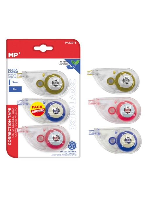 MP διορθωτική ταινία PA137-3, 5mm x 8m, σετ 3τμχ